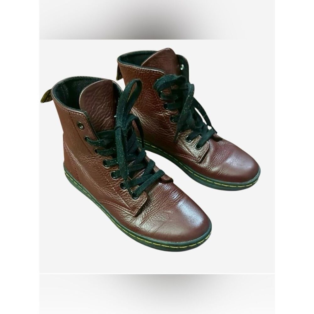 Dr.Marteen Red and Black High-Top Sneakers